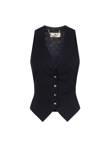 Elisabetta Franchi Gilet in gabardina
