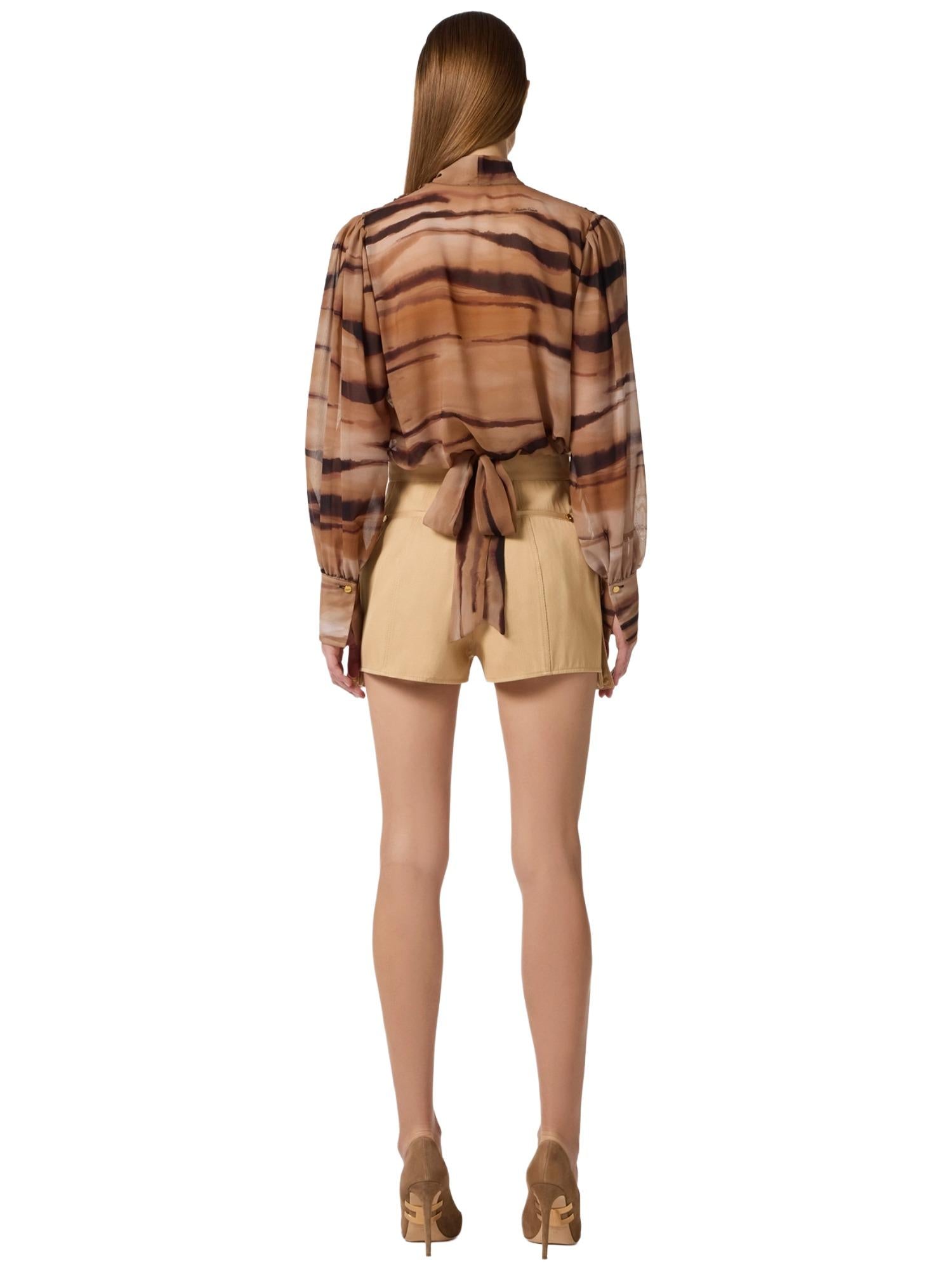 Elisabetta Franchi Blusa con stampa tigre