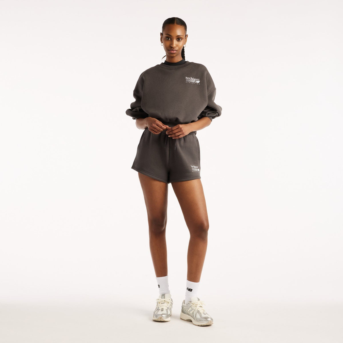 New Balance Felpa Girocollo Trackside Fleece Crew