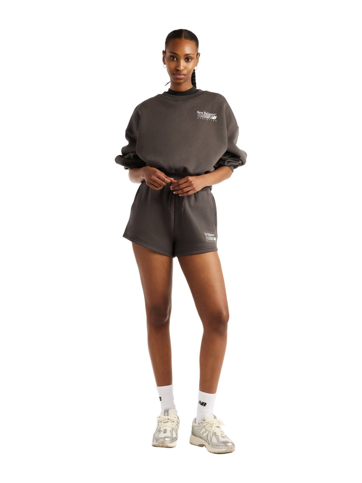 New Balance Felpa Girocollo Trackside Fleece Crew