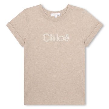 Chloè T-shirt con logo flock