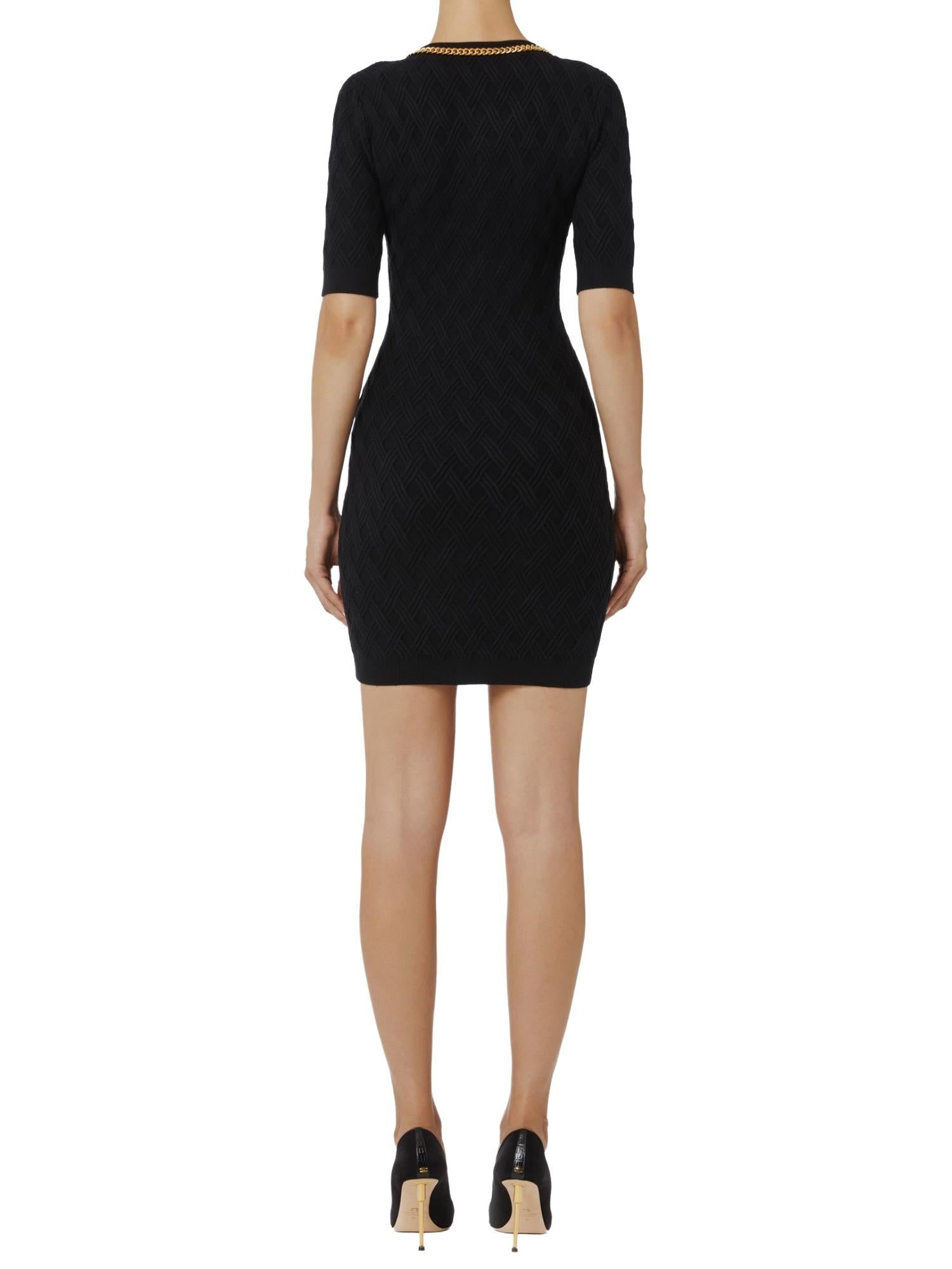 Elisabetta Franchi Abito in maglia a rombi