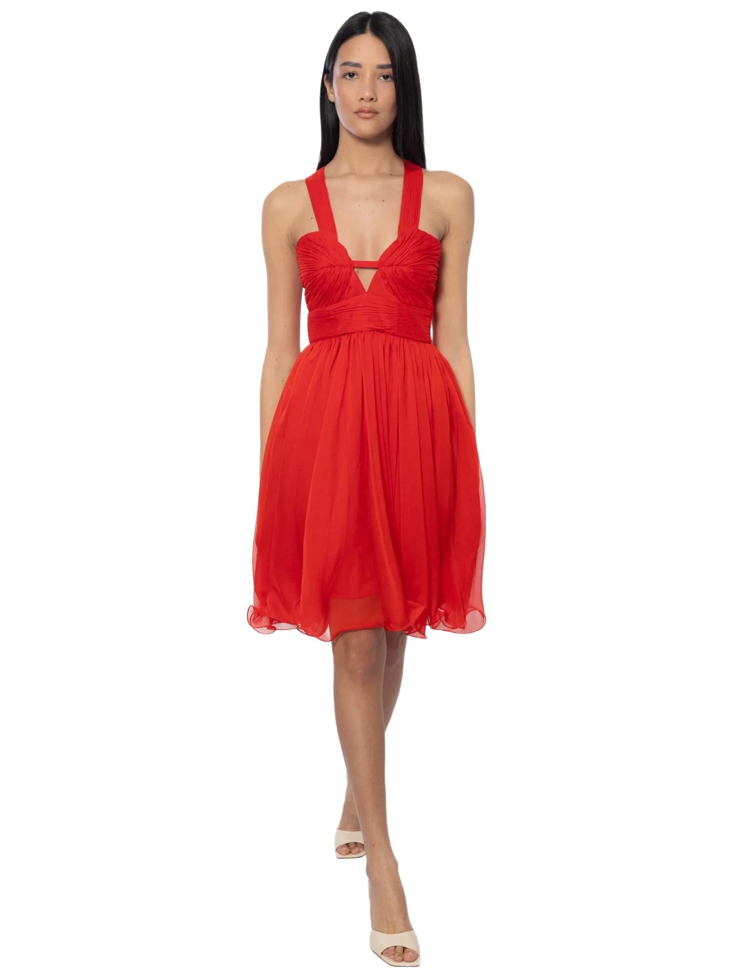 Ermanno Firenze korte chiffonjurk