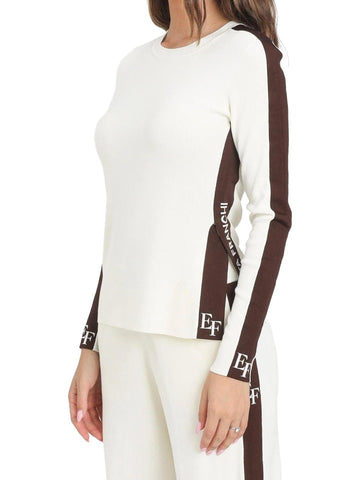 Elisabetta Franchi Maglia con bande a contrasto