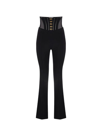 Elisabetta Franchi Pantalone con ganci gioiello