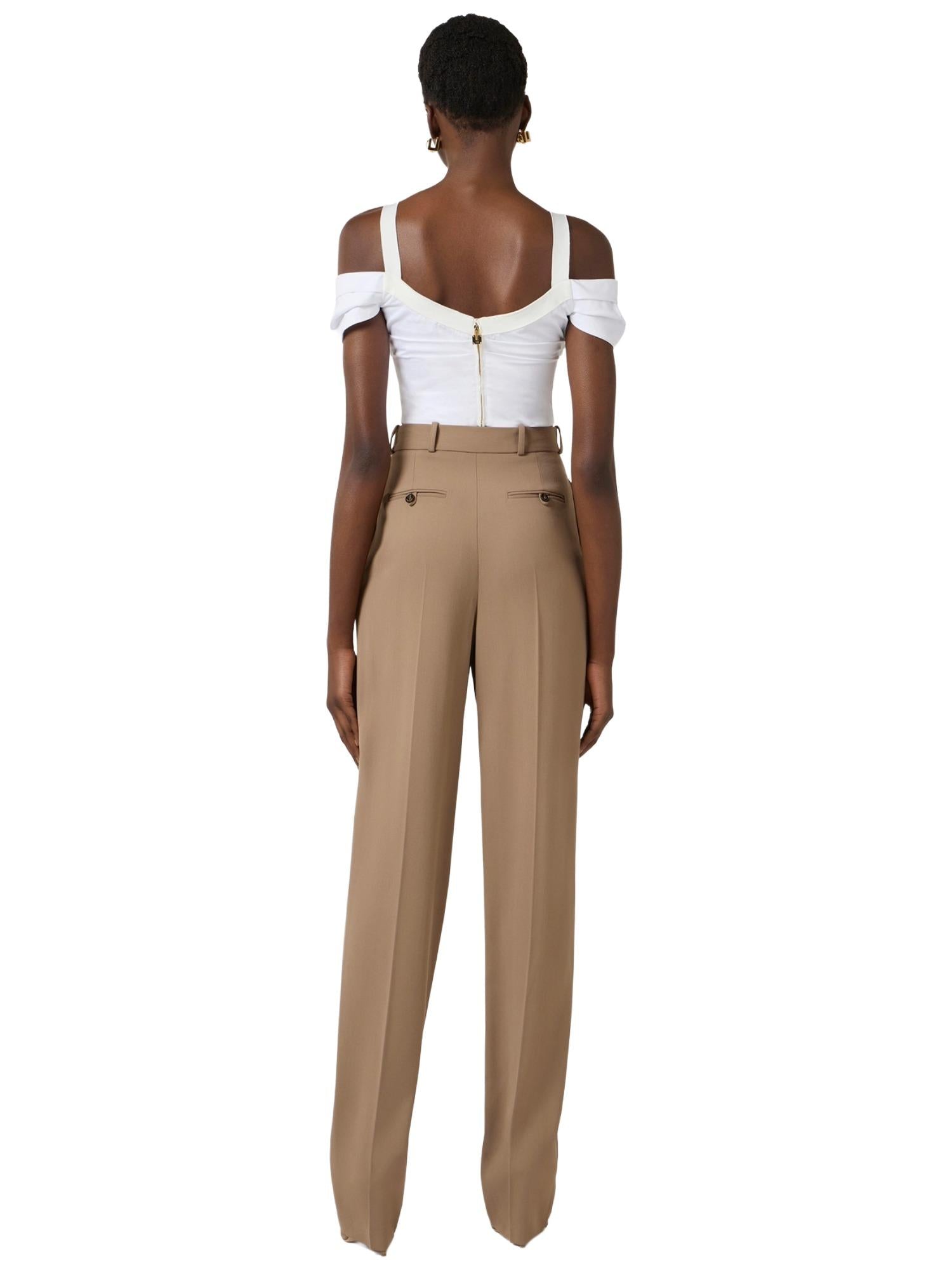 Elisabetta Franchi Top con catena gioiello