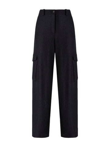 Pantalone Dritto con Tasche Cargo