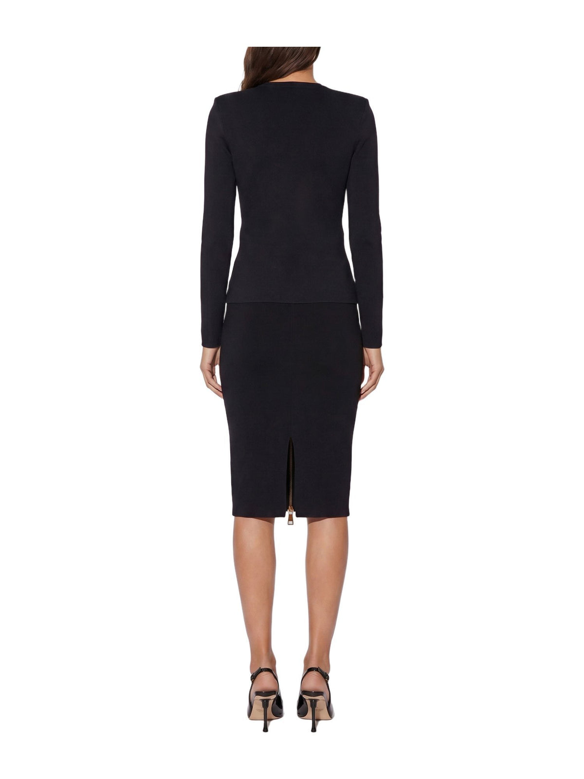 Gonna in maglia con zip