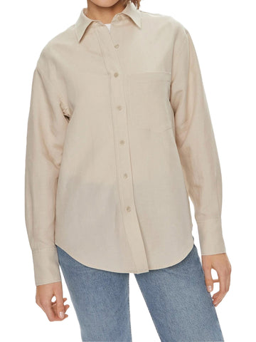 Calvin Klein Camicia relaxed fit in misto lino