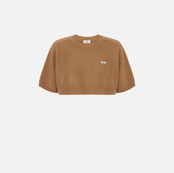 Top in lana e cashmere