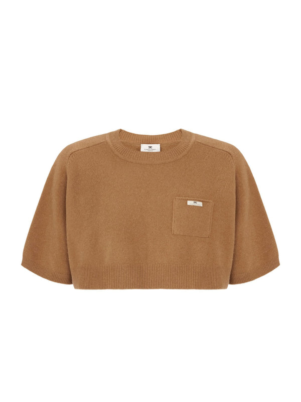Top in lana e cashmere