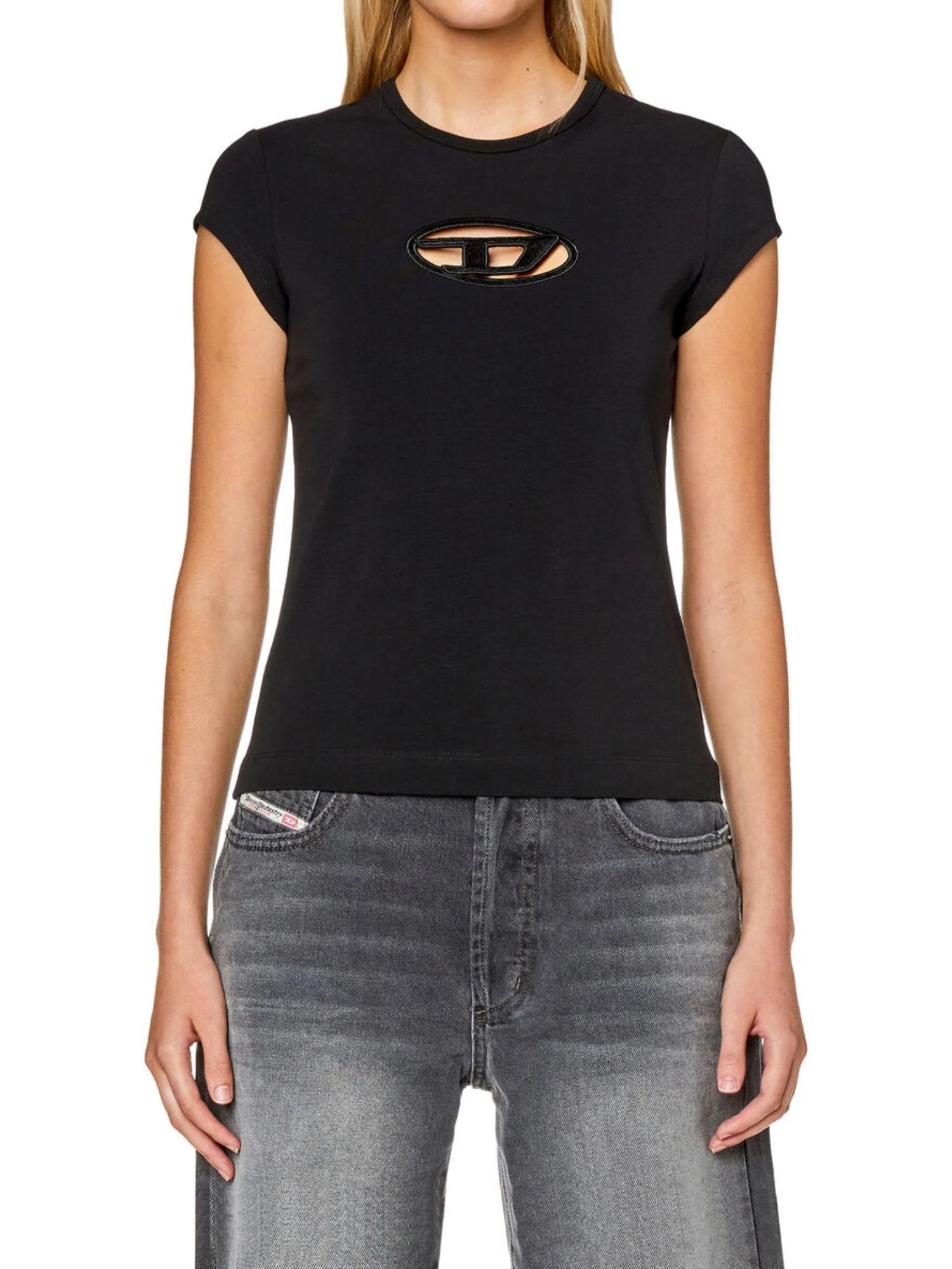 Diesel T-shirt con logo cut-out T-Angie
