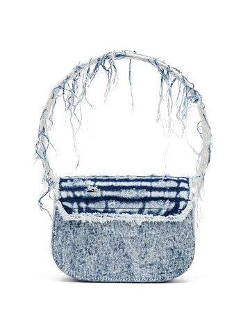 Diesel Borsa 1DR in denim sfilacciato
