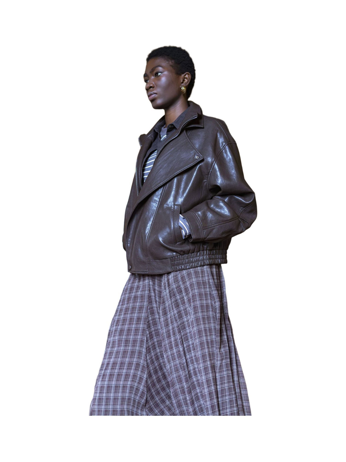 Giacca Oversize in Ecopelle