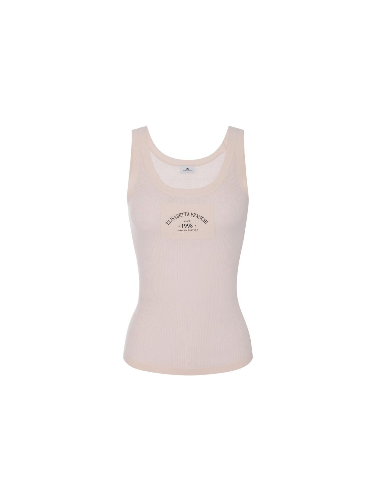 Elisabetta Franchi Canotta in lana con logo