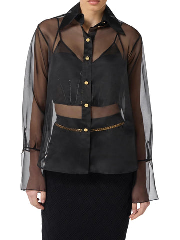 Elisabetta Franchi Camicia in organza di seta