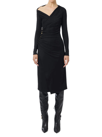 Elisabetta Franchi Abito con bottoni gioiello