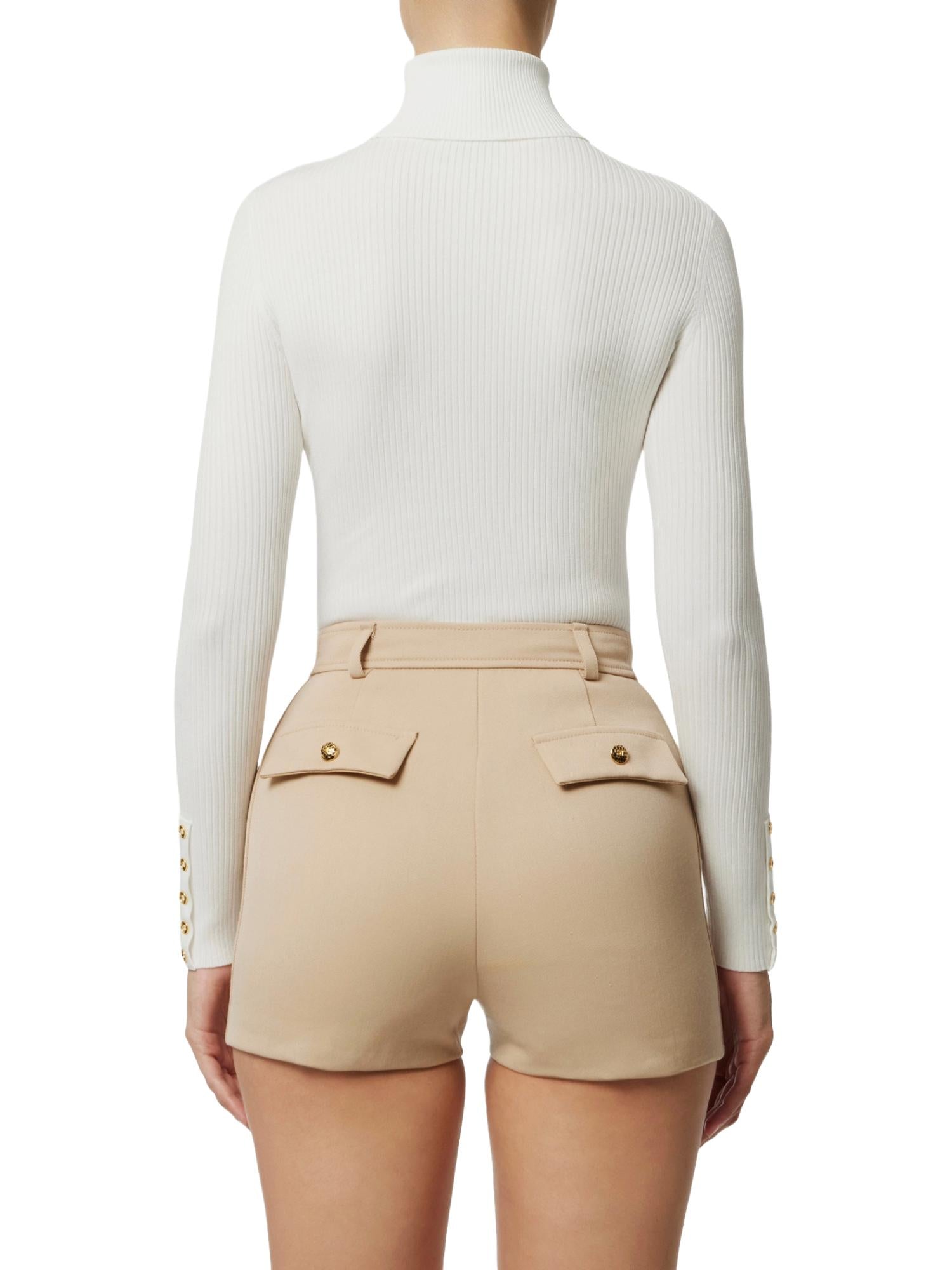 Elisabetta Franchi Maglia a dolcevita con taschino