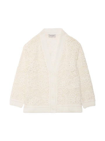 Ermanno Firenze Cardigan in pizzo rebrodè