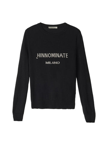 Hinnominate Maglia con logo in misto cashmere