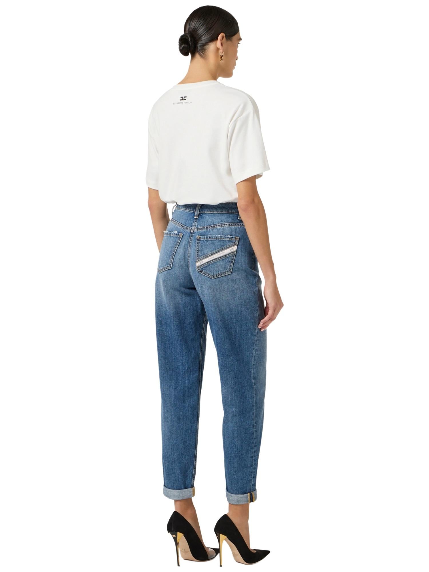 Elisabetta Franchi Jeans con lucchetto gioiello