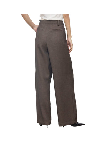 Pantalone Wide Leg con Pinces Frontali
