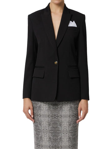 Elisabetta Franchi Giacca in gabardina di cotone