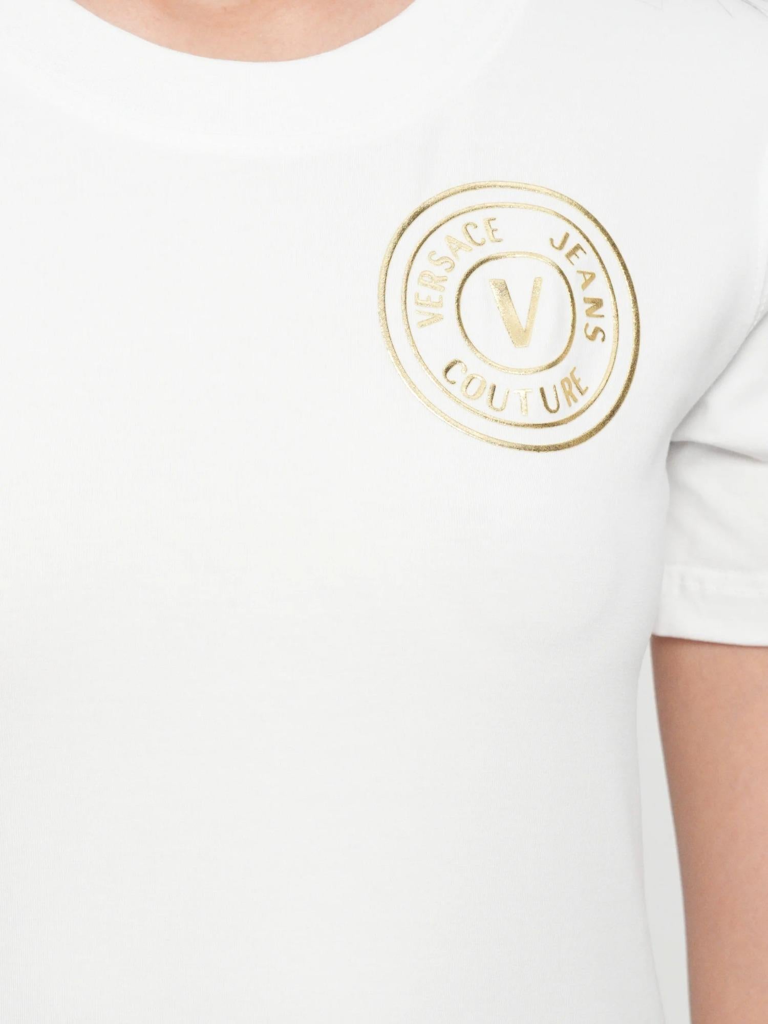 Versace Jeans Couture T-shirt con logo V-Emblem