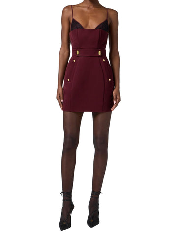 Elisabetta Franchi Abito corto in misto cashmere