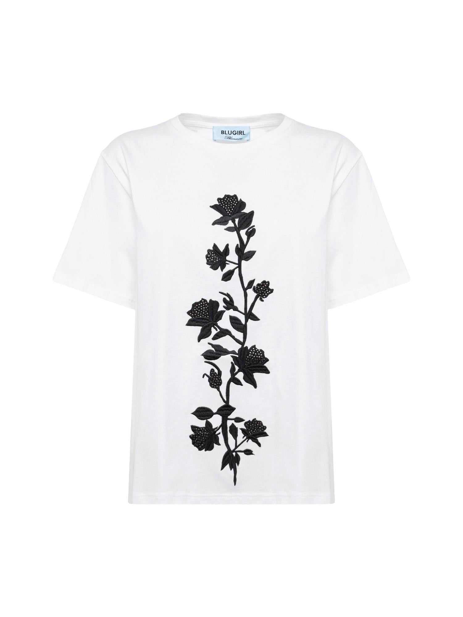 Blugirl T-shirt con ricamo floreale