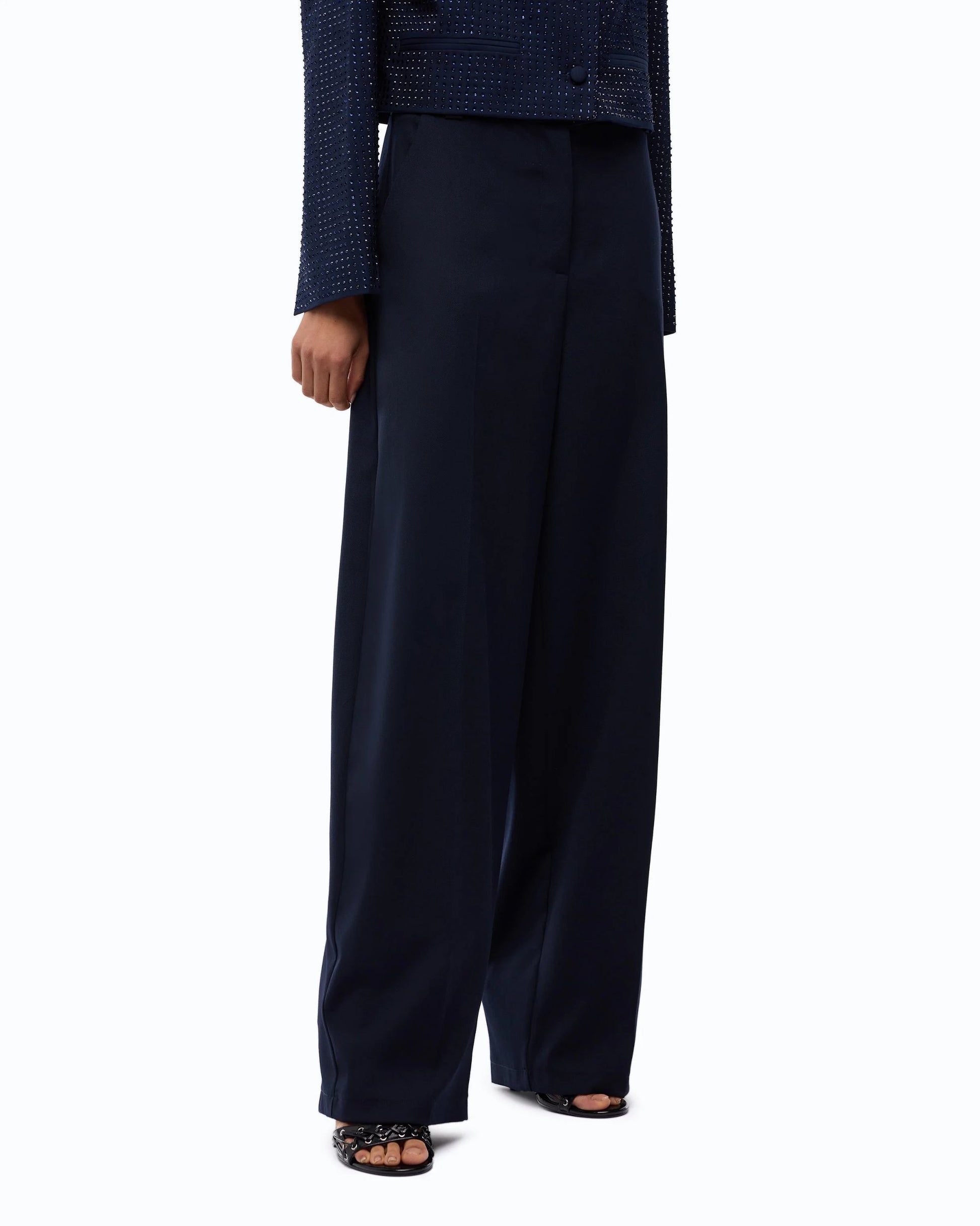 Pinko Pantalone Barrel Fit in Misto Lana Stretch donna