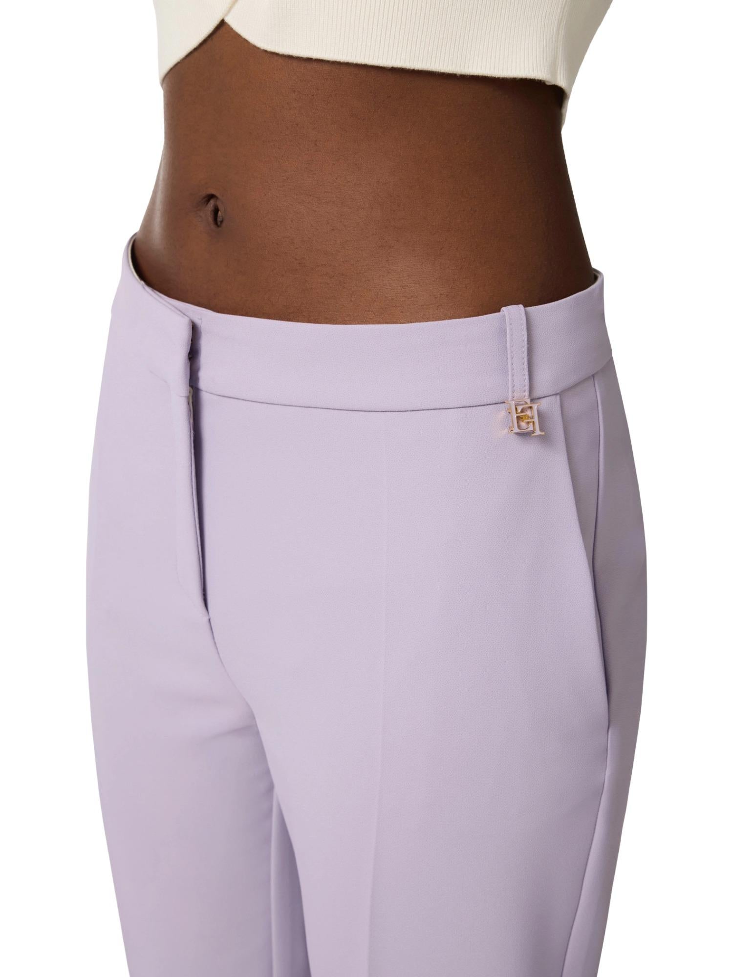 Elisabetta Franchi Pantalone con charm logato