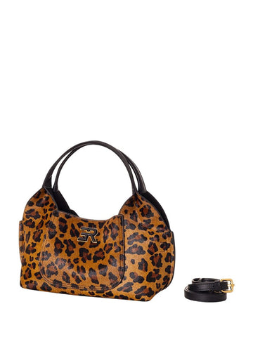 Borsa a Mano Candy Hobo con Tracolla Logo in Metallo Oro