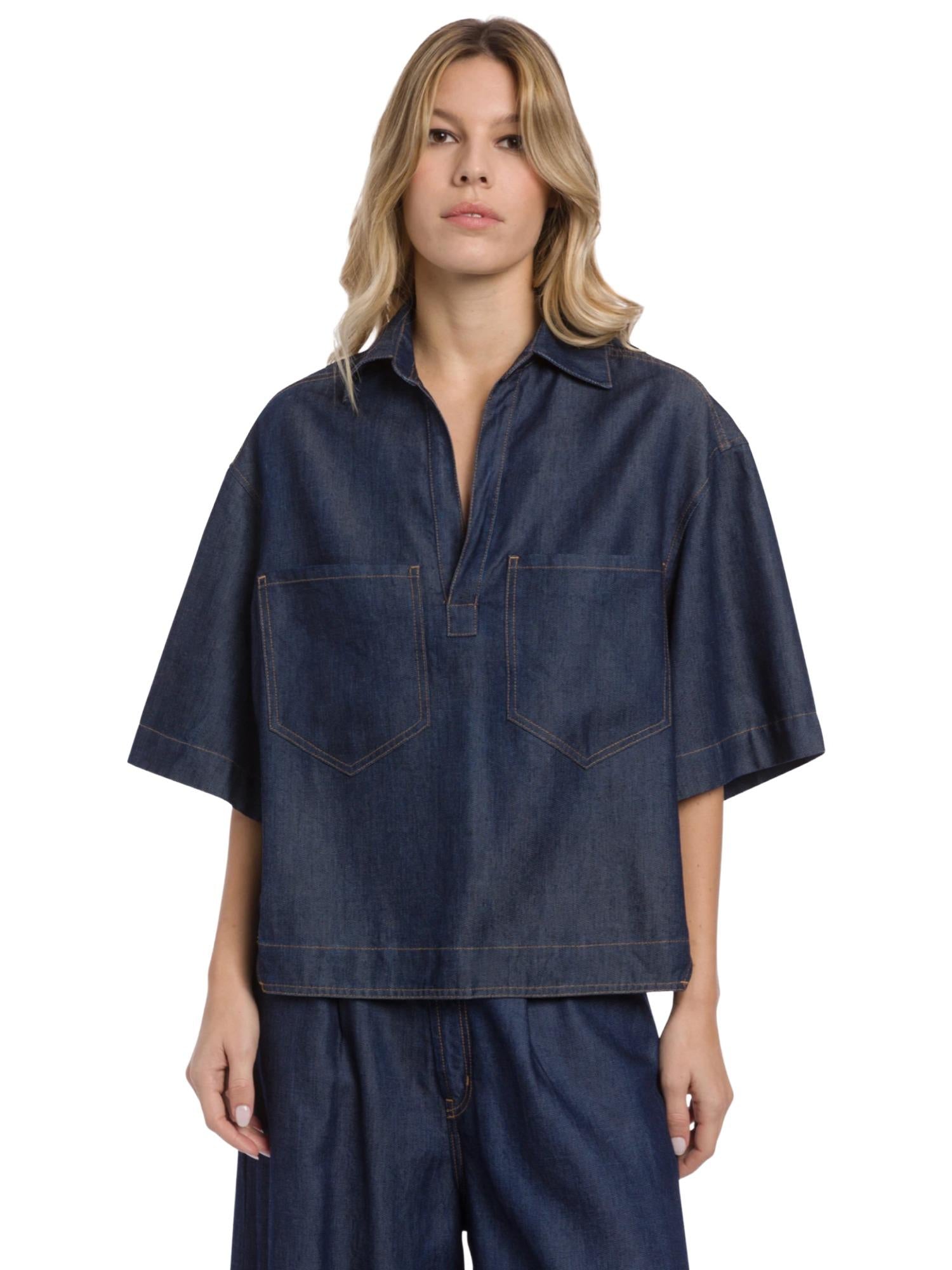 Dondup boxy fit overhemd in denim