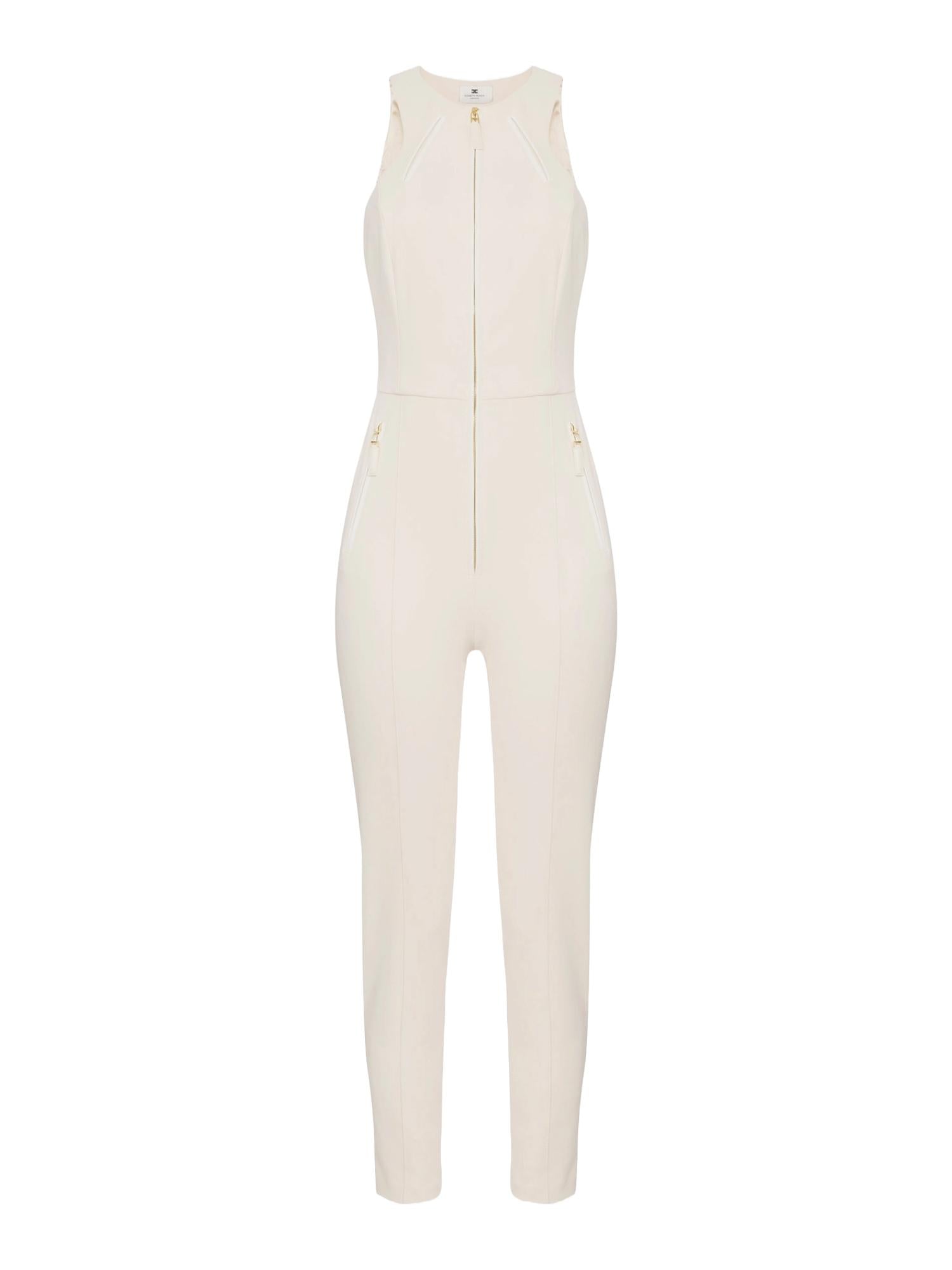 Elisabetta Franchi Tuta in crepe con zip