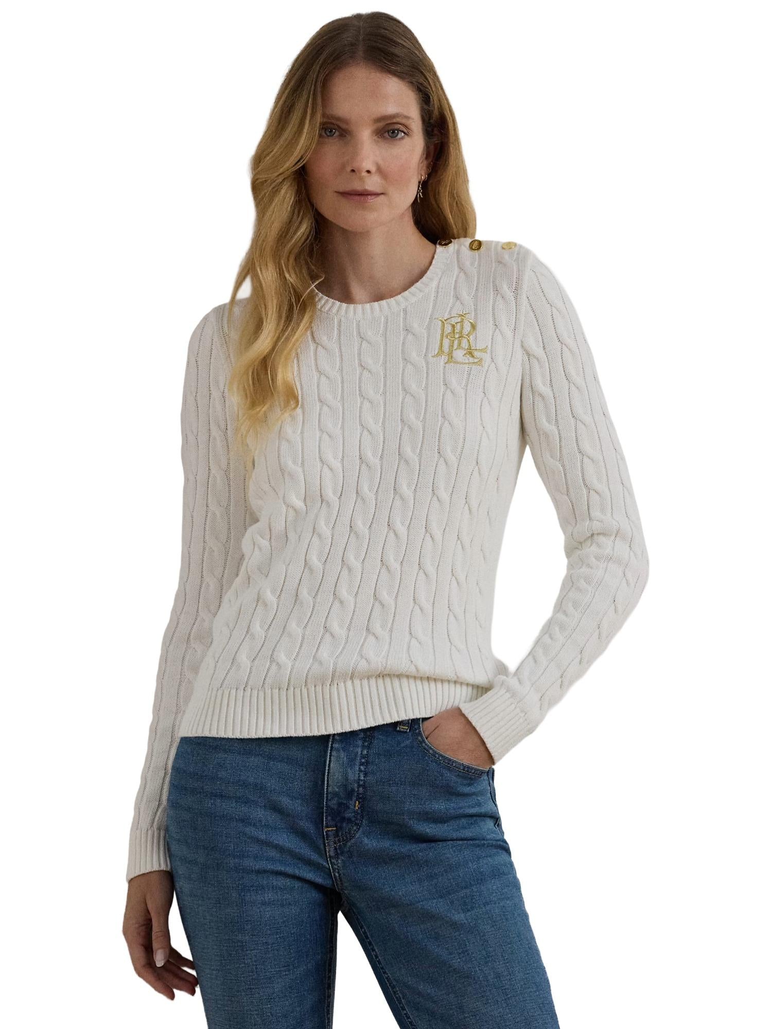 Lauren Ralph Lauren Maglia a trecce Montiva