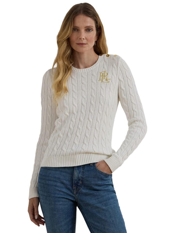Lauren Ralph Lauren Maglia a trecce Montiva
