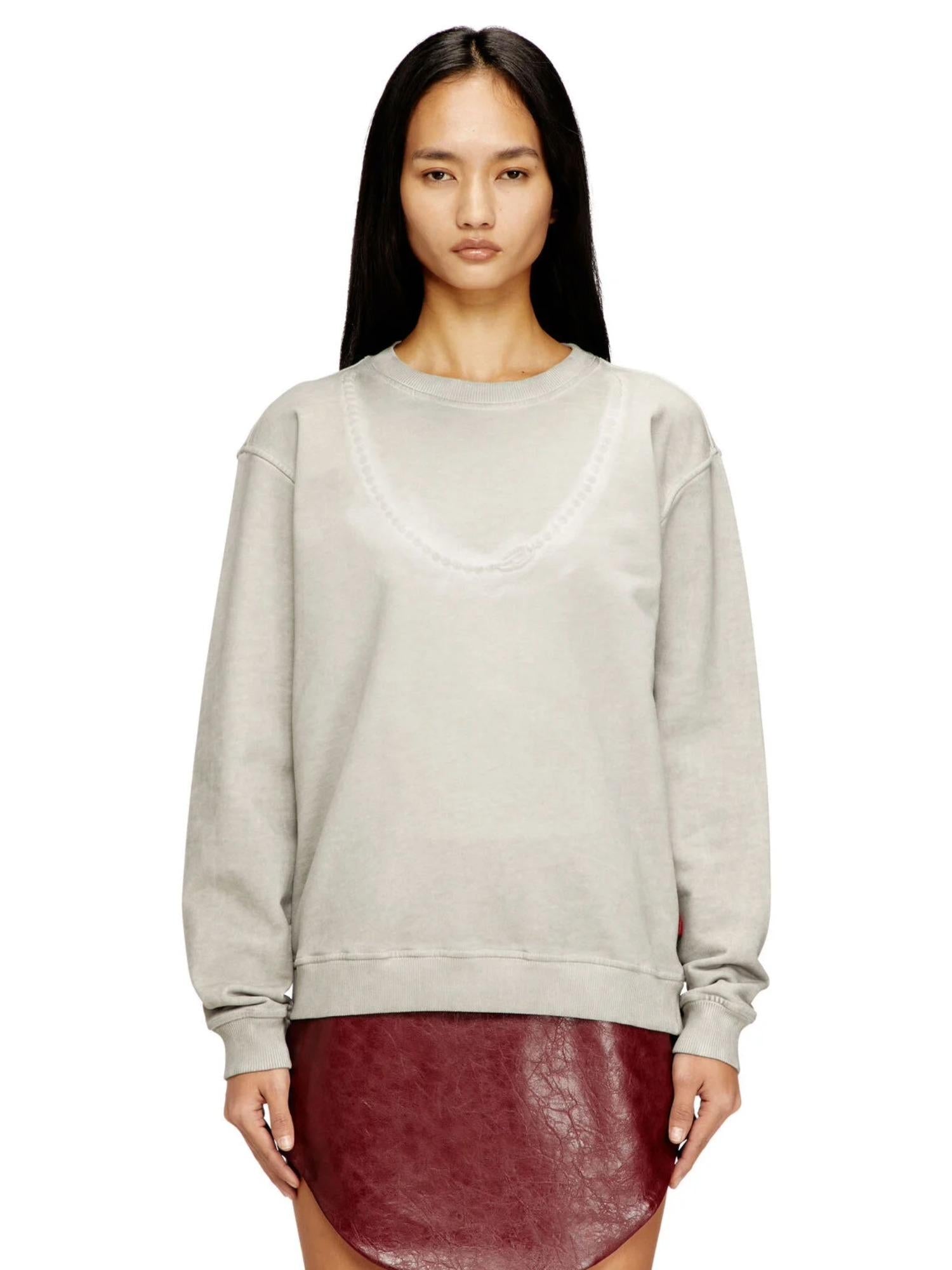 Diesel Felpa con catena in rilievo F-Normy-S2