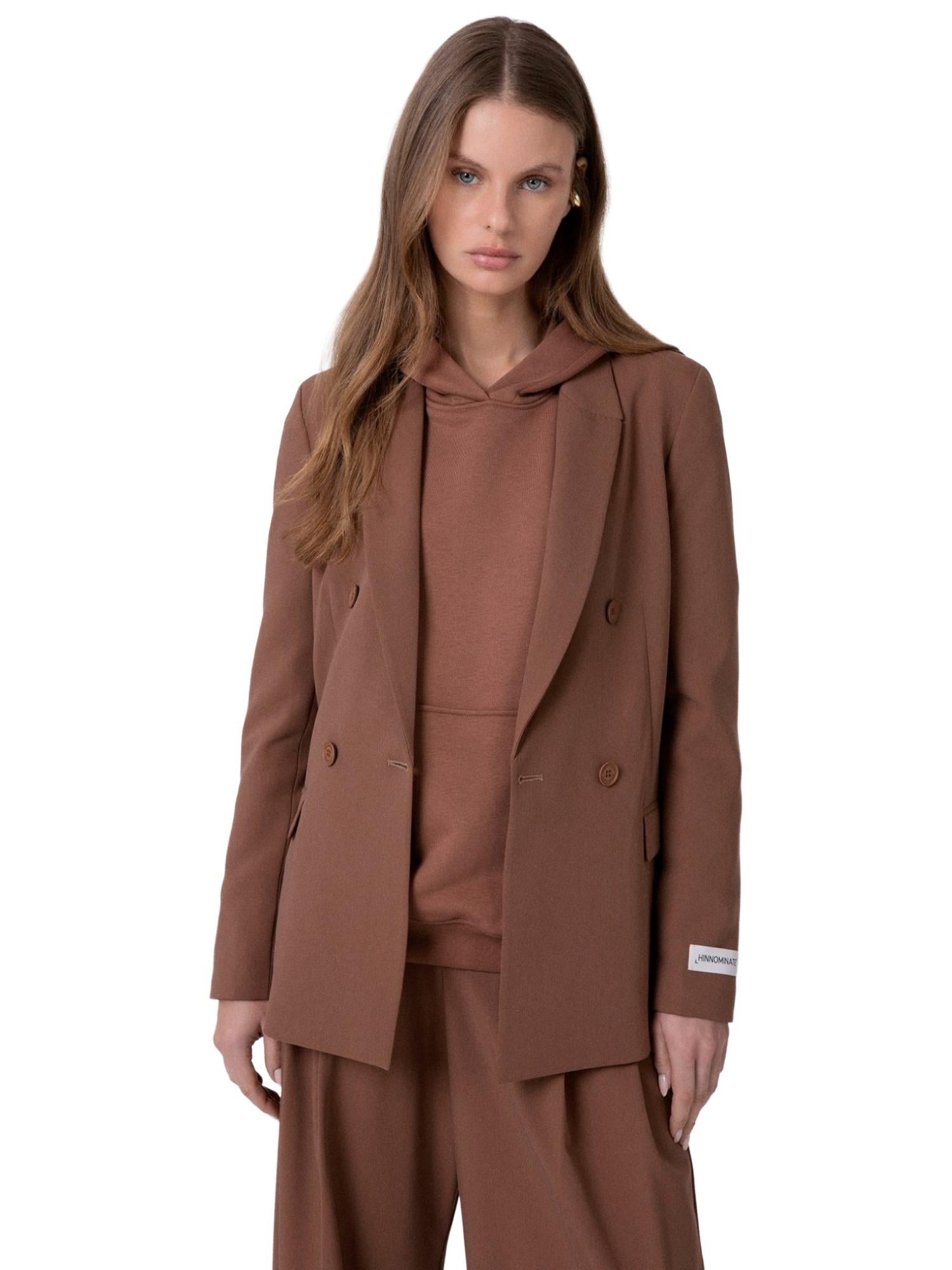 Hinnominate Giacca doppiopetto con spalline