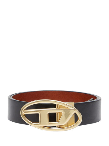Cintura in Pelle con Fibbia Oval D buckle