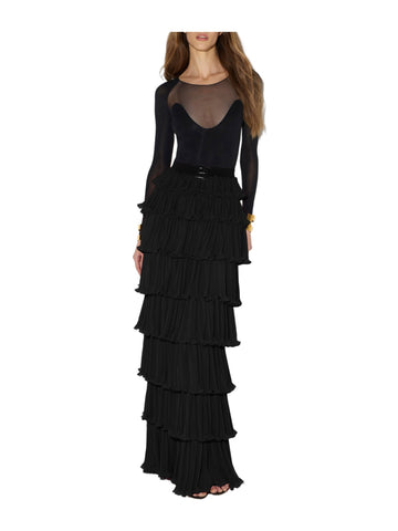 Body in jersey stretch e tulle