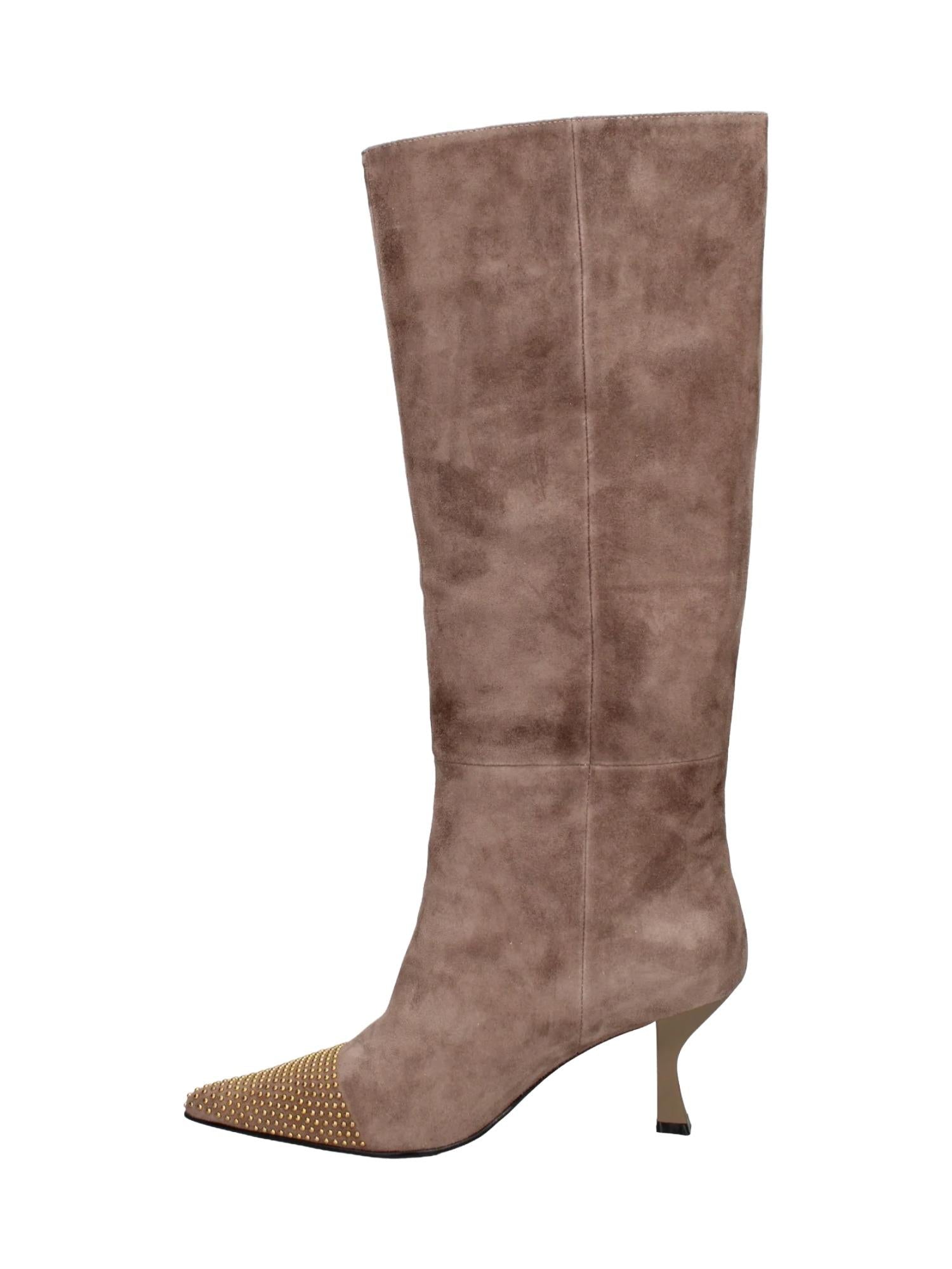 Marc Ellis Stivali scamosciati con borchie 7 cm