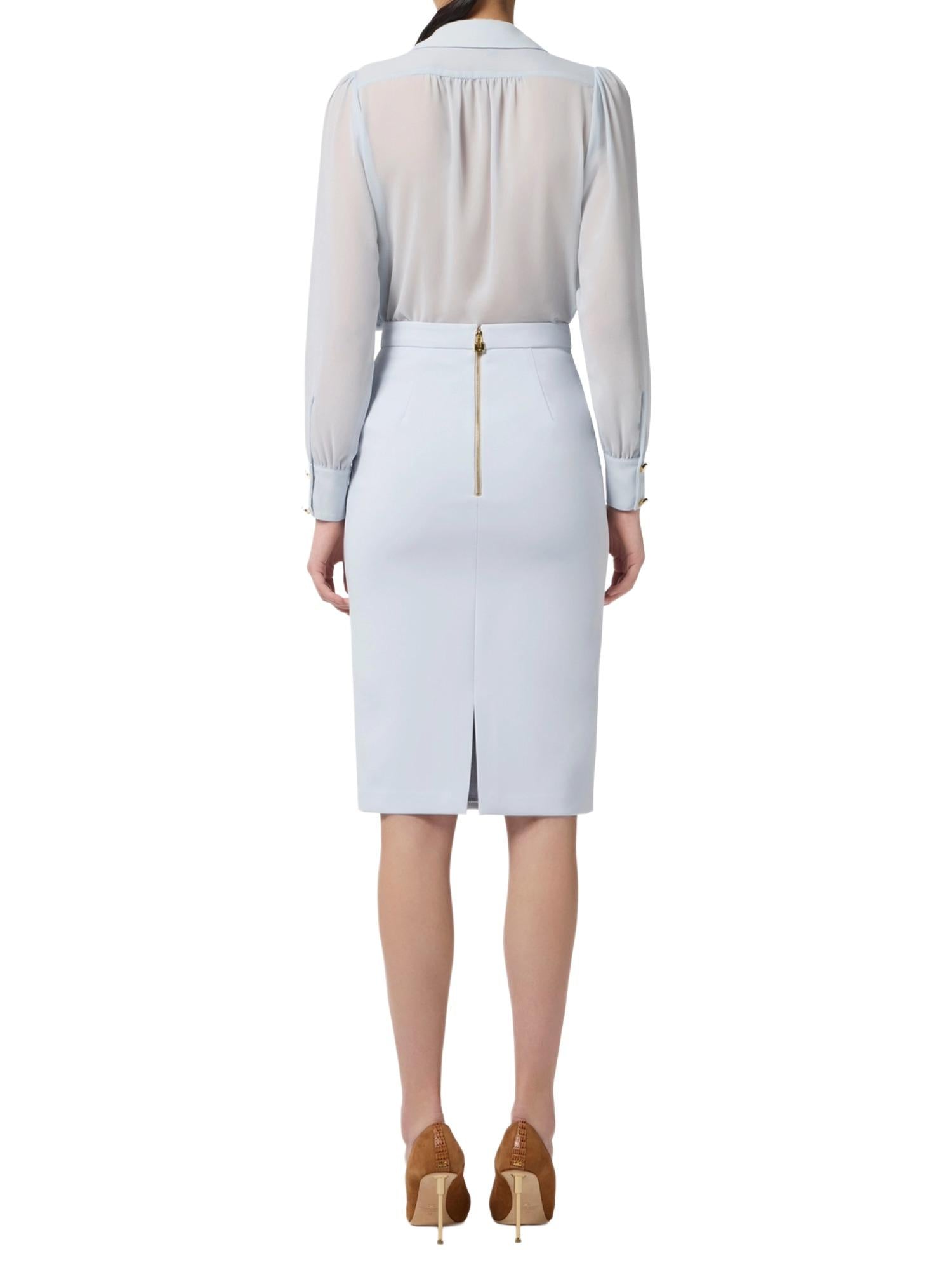 Elisabetta Franchi Camicia con collana pendente