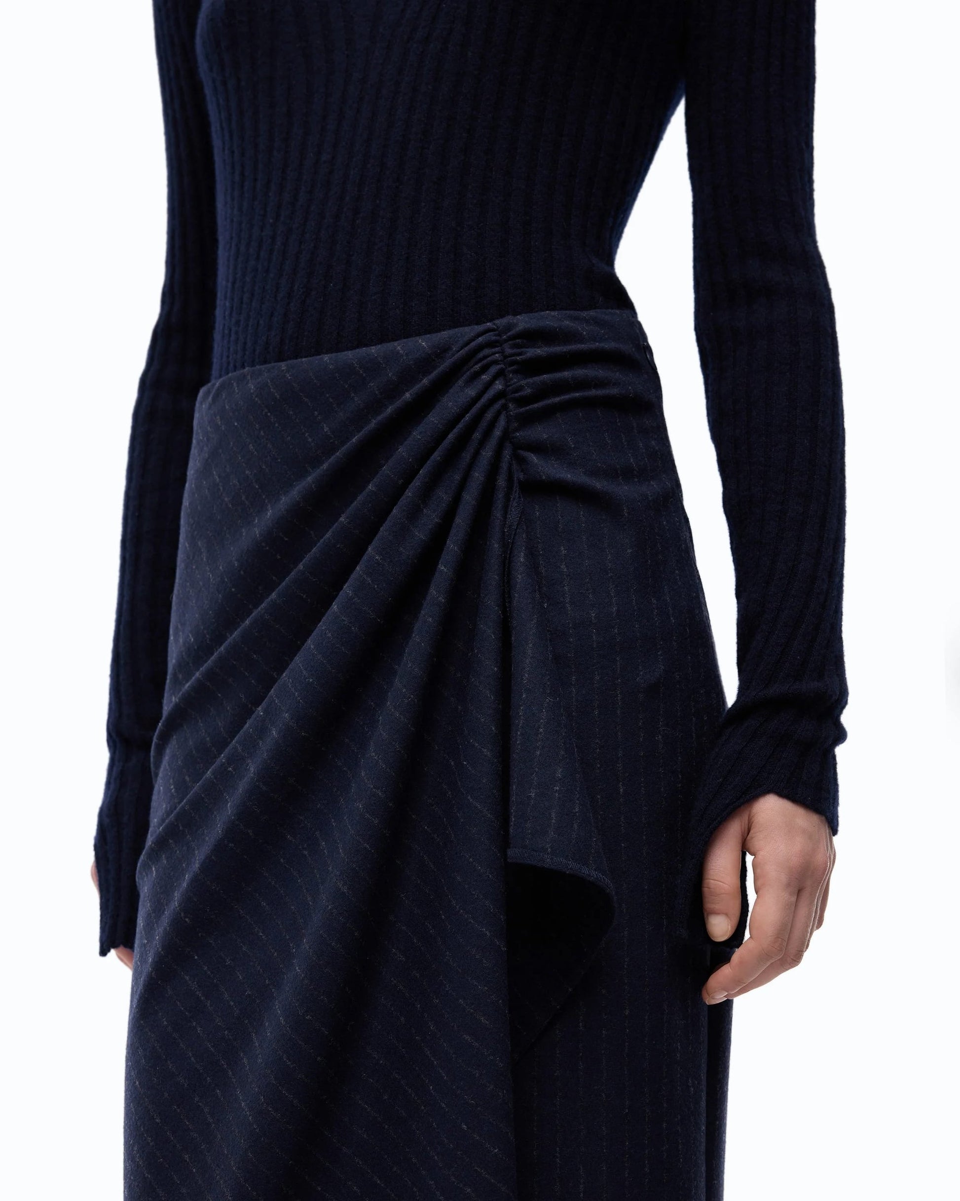 Pinko Abito Midi in Misto Lana Gessato donna