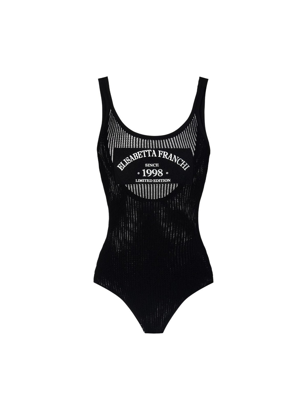 Elisabetta Franchi Body in maglia con logo