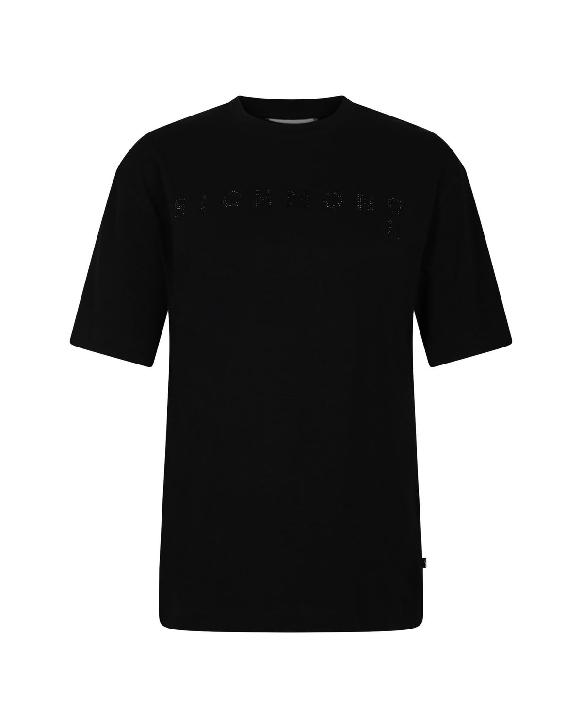 T-shirt Girocollo con Logo Sul Petto