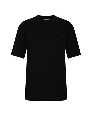 T-shirt Girocollo con Logo Sul Petto