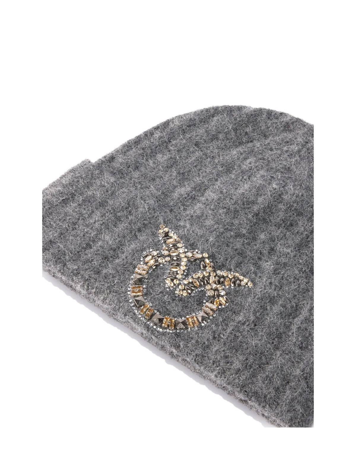 Cappello beanie in lana con logo love birds gioiello