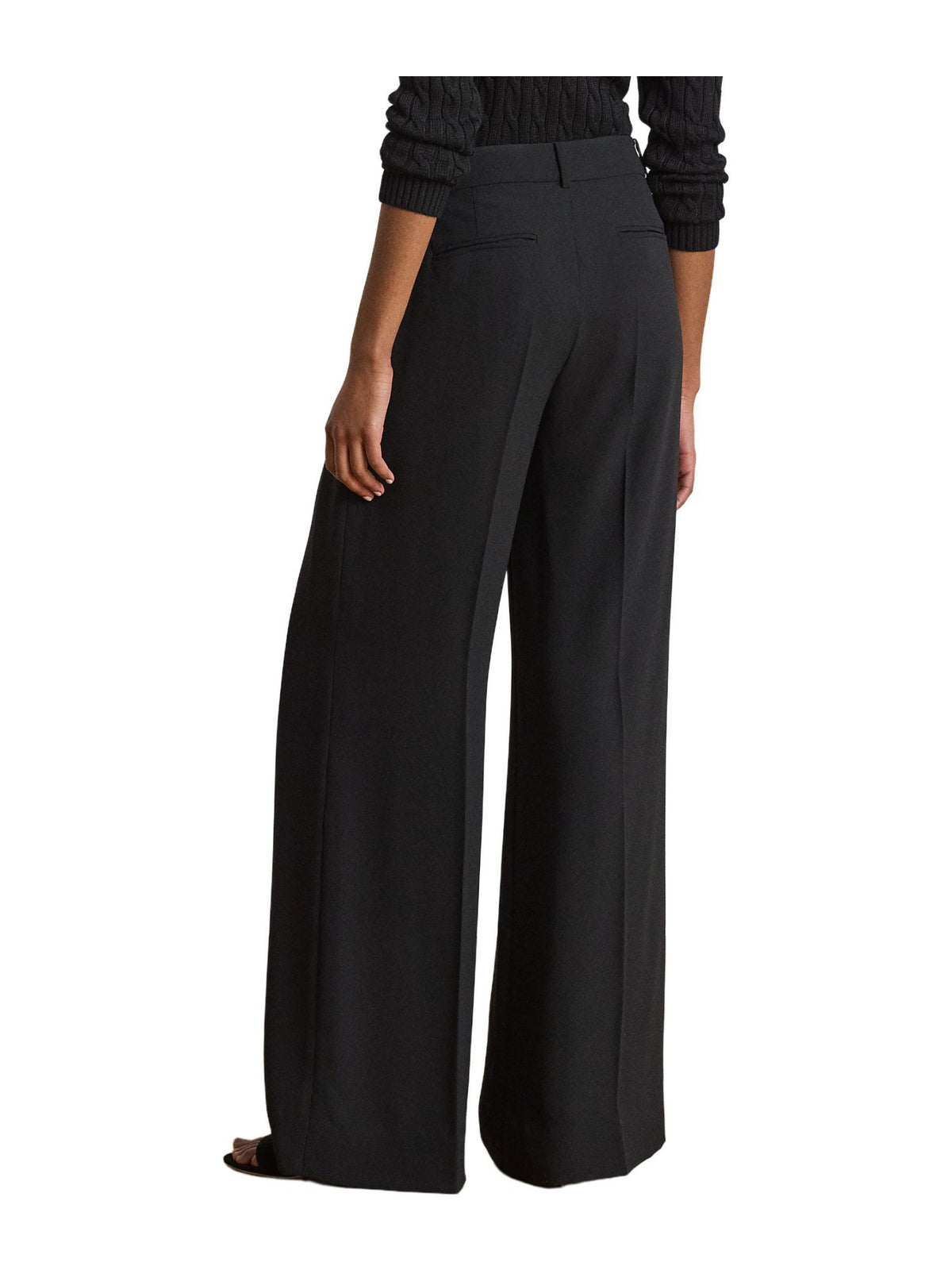 Pantaloni a gamba larga in georgette dolcuppo-face