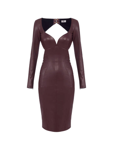 Elisabetta Franchi Abito cut-out con ganci gioiello